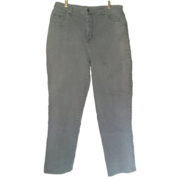 Gloria Vanderbilt Denim - GLORIA VANDERBILT Sz 16W women's Grey Straight Leg Jeans